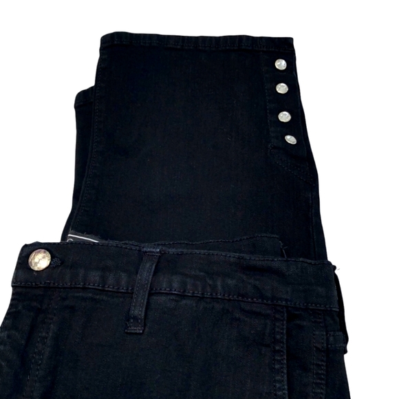 NYDJ Not Your Daughters Jeans side leg buttons Capri jeans NWOT - Picture 6 of 13